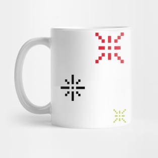 8 bit stars / shine / pop pattern Mug